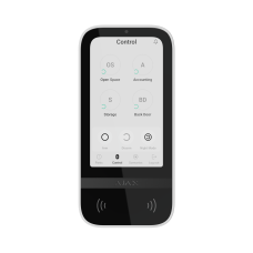 Бездротова клавіатура з сенсорним екраном Ajax KeyPad TouchScreen Withe